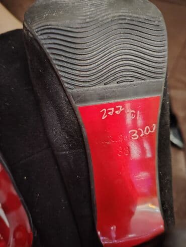 qadın kaşlokları: Tuflilər, Ölçü: 38, rəng - Qara, İşlənmiş — 3