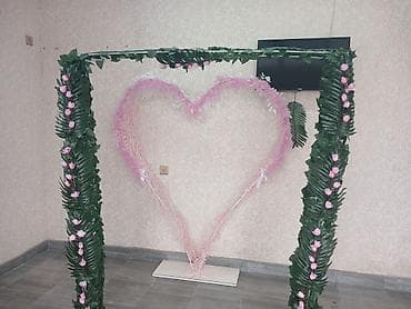 su bacoklari: Dekorativ mərasim arxı – ürək formalı fotobucaq - Konstruktor: sərt — 2
