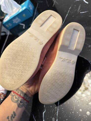 детские демисезонные замшевые ботинки: Uşaq mokasinləri – zərif süet materialdan, çəhrayı/şam rənginə yaxın — 4