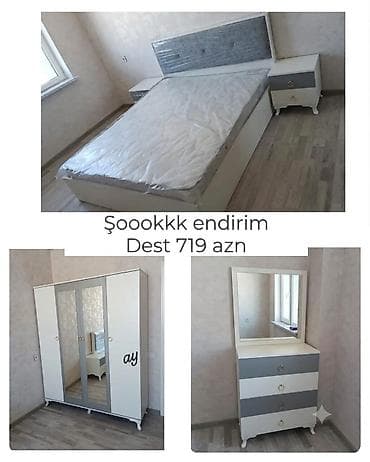 Yataq otağı mebel dəsti Komplektə daxildir: - Yataq çarpayısı (yumşaq lalafo.az -da Yataq otağı mebel dəsti Komplektə daxildir: - Yataq çarpayısı (yumşaq
