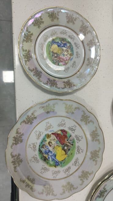 ag guller: Çay dəsti, rəng - Ağ, Farfor — 7