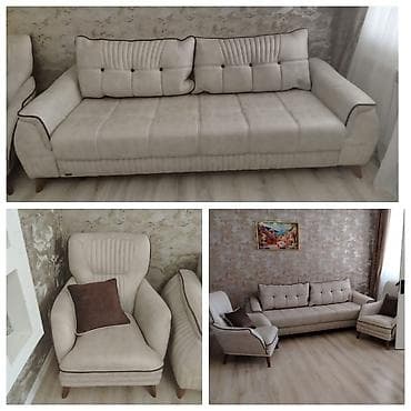 Yeni, Divan, 2 kreslo, Bazalı, Açılan