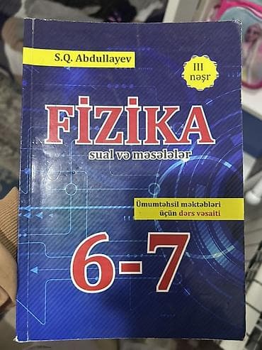 test pompası: Məhsul: Fizika – sual və məsələlər (III nəşr) Müəllif: S.Q. Abdullayev — 1