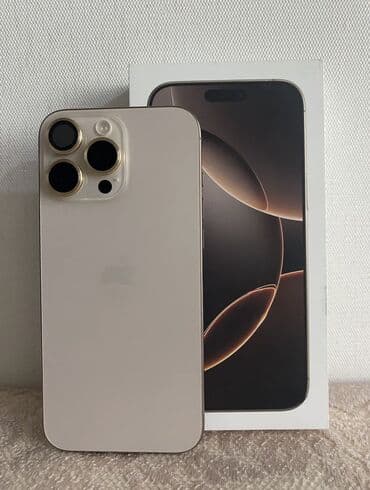 IPhone 16 Pro Max, 256 GB, Desert Titanium, Sənədlərlə