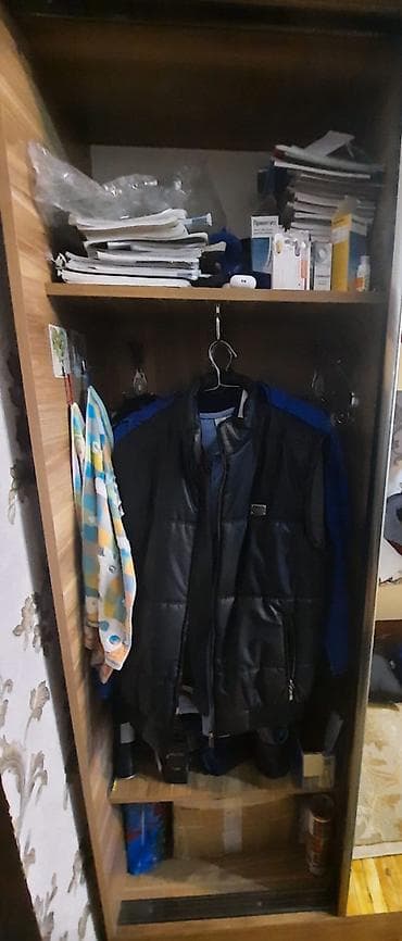 pol seki: İşlənmiş, 2 qapılı, Güzgülü, Qəhvəyi, Digər material, Kupe, Düz dolab — 3