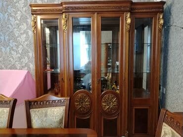 стиль прованс мебель: Klassik üslubda qonaq otağı mebel dəsti Tərkibi: - Geniş vitrini olan — 5