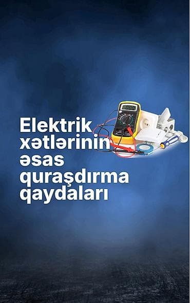 elektirikli: Peşəkar elektrik xidmətləri.Xacmaz və Xaçmaz ətrafı ərazilərdə Usta — 3
