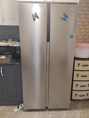 sicanlari nece mehv etmek olar: 2 qapılı Midea Soyuducu Satılır, rəng - Gümüşü, Təkərli — 3