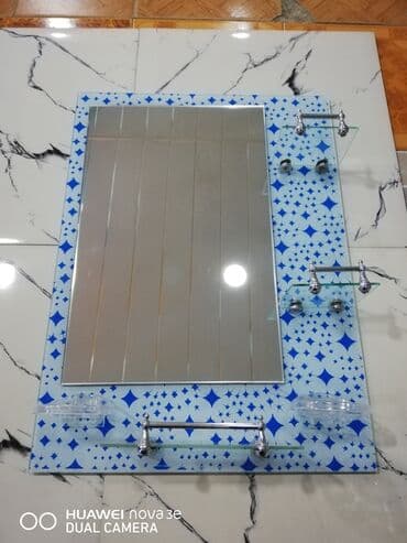 hamam ucun guzgu: Зеркало Настенное, Квадрат, Для ванной, С узором — 7
