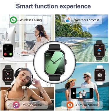 saat qablari: Yeni, Smart saat, Smart, Suya davamlı, rəng - Qara — 2