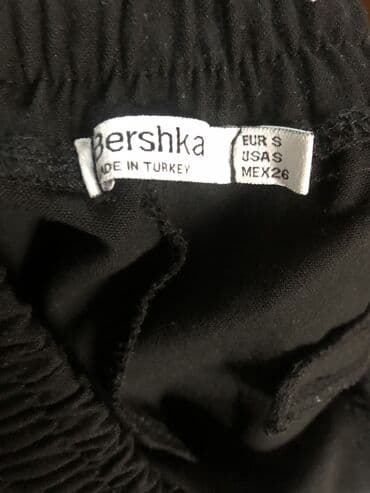 şalvar qız üçün: Брюки, Bershka, M (EU 38), цвет - Черный — 2
