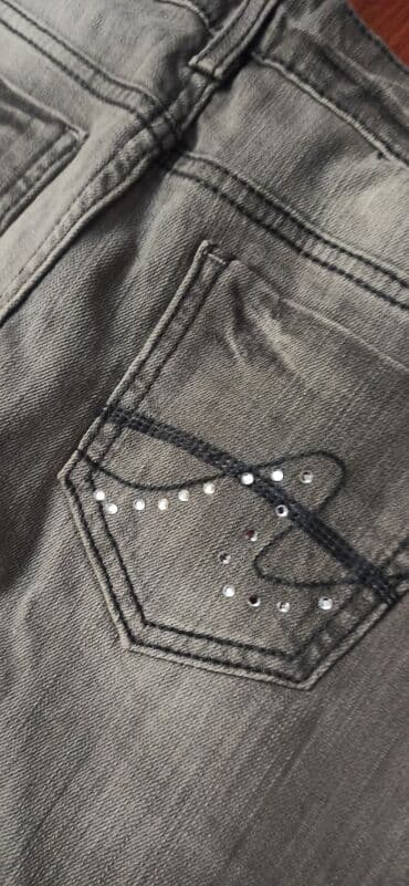 Другая женская одежда: Qadın/kişi üçün tünd mavi (demək olar qara) rəngli denim şalvar. - — 4