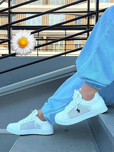 Unisex gündəlik idman ayaqqabısı - Rənglər: ağ və qara - Üst hissə