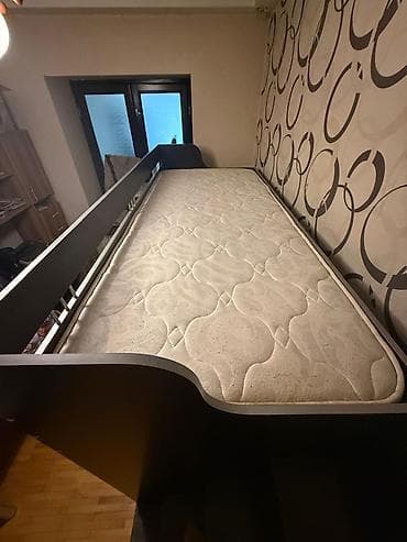 bide: Oğlan və qız üçün, İşlənmiş, Çarpayı, Matras ilə, Siyirməli, Laminat — 6
