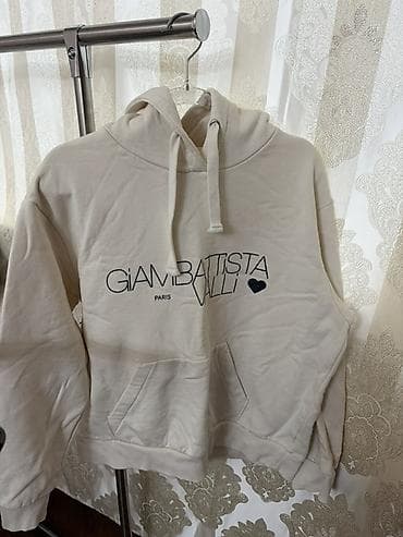 H&;M x Giambattista Valli kapüşonlu svitşort - Rəng: krem/ivori -