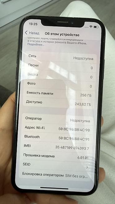 ipod touch 8: IPhone X, 256 GB, Qara, Face ID — 4
