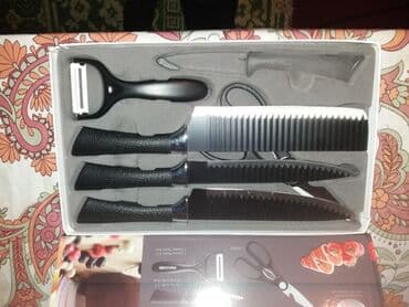 hediyye qutu: Mətbəx bıçaqları dəsti - 3 ədəd müxtəlif ölçülü bıçaq: iri aşpaz — 2