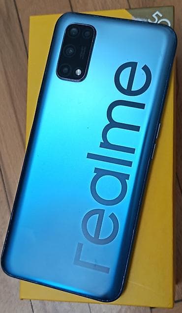 philips xenium 9@9q: Realme 7 5G, 128 GB, rəng - Göy, Barmaq izi, İki sim kartlı — 1