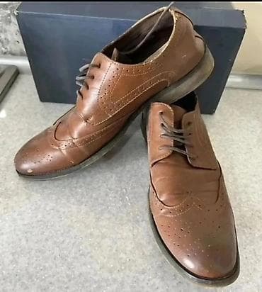 yagli deri ucun piling: Kişi dəri klassik ayaqqabıları – broq (wingtip) dizaynı - Material — 3