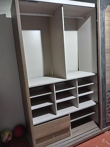 kupe dolablar: Sürgülü qapılı dolab - Material: ağac teksturalı laminat və dekorativ — 3