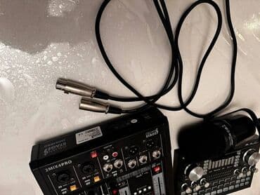 zeng zamani ses yazma: Studio desti' A2 Live Sound Card markalı səs kartı. Mikrofon fduce — 4