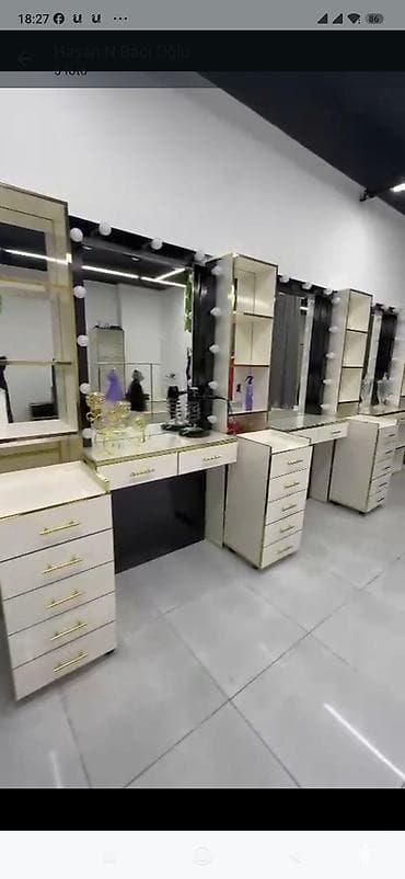 Makiyaj üçün masa, Güzgülü