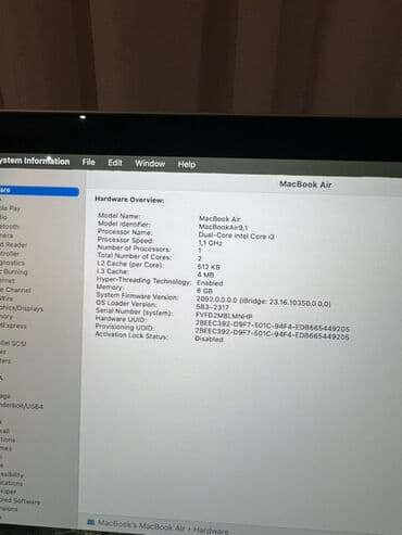 mac air: Apple MacBook, 13.3 ", Apple M1, 256 GB — 6