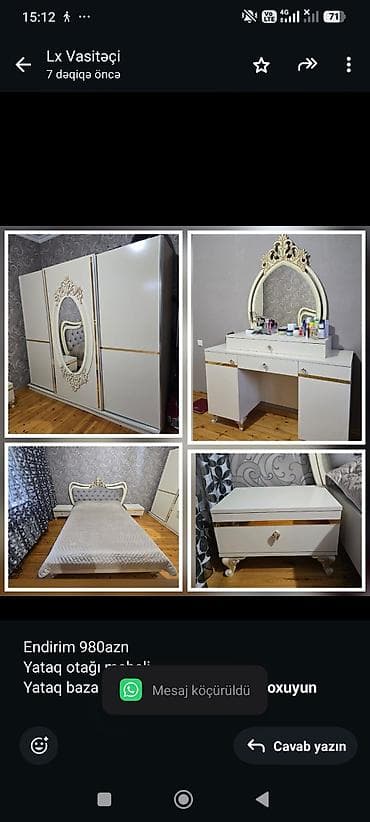 Endirim 980azn Yataq otağı mebeli Yataq baza matras Yoxdur. Ela — 1