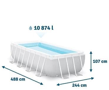 Yeni Karkas hovuzu Intex, 4.1 - 5 m, ≥ 5001 l