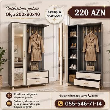 seyf dolab: Dehliz dolabi sifarisle hazırlanır. ⚜️ İstehsaldan satiş, otağınıza — 1