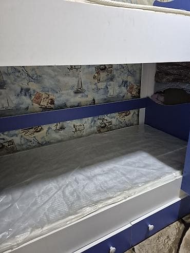 ucuz mebeler: Oğlan və qız üçün, Çarpayı, Matras ilə, Siyirməli, Laminat — 4