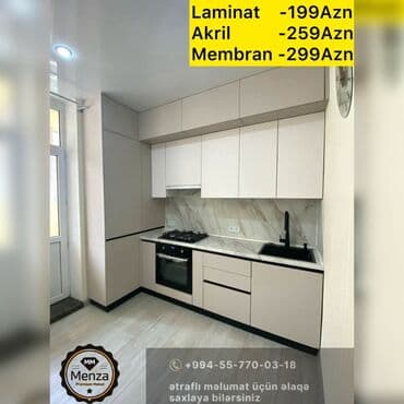 mətbəxt mebili: Model: Mətbəx Mebeli Rəng: 55 rəng seçimi Ölçü — 3