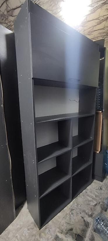 vitrin dolab: Mağaza üçün vitrın/raf sistemi - Material: laminat/LDSP (tünd boz — 4