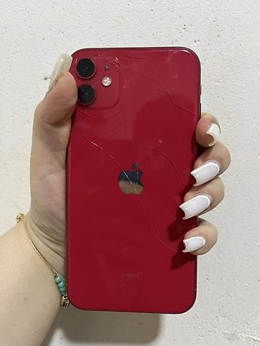 iphone 12 oro: IPhone 11, 64 GB, Qırmızı, Simsiz şarj, Face ID — 6