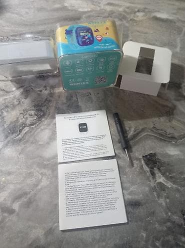 iphone xs max barter: Smart saat, Wonlex, Kamera, rəng - Qara — 5