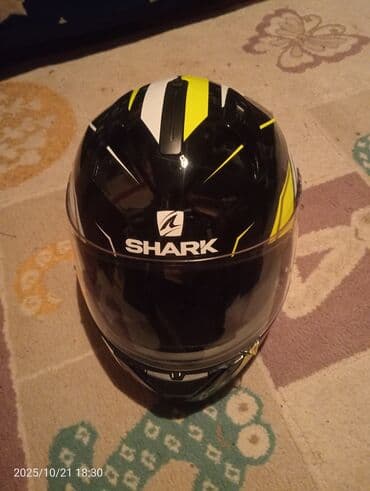 suret qutusu satilir: Moto aksesuarlar dəsti - Kaska: SHARK markalı integral kaska. Parlaq — 1