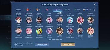 cd kart: Mobile Legends: Bang Bang hesabı – yüksək dərəcəli skin kolleksiyasına — 4