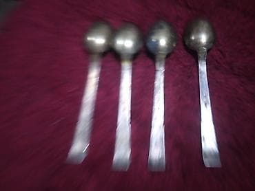 turkiye_tekstil instagram: 4 ədəd gumus çay qaşığı dəsti - Material: metal (gümüşü rəngli) — 1