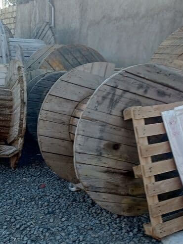 Рейки, доски: Taxta kabel barabanları (böyük ölçülü) - Material: qalın taxta — 3