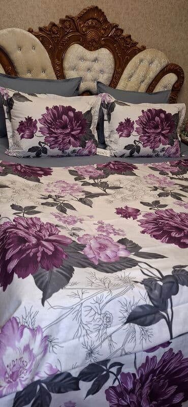 tek neferlik yataq desti: Новый Для взрослых Двуспальное 4 сезона Хлопок Комплект постельного белья, Бесплатная доставка — 3