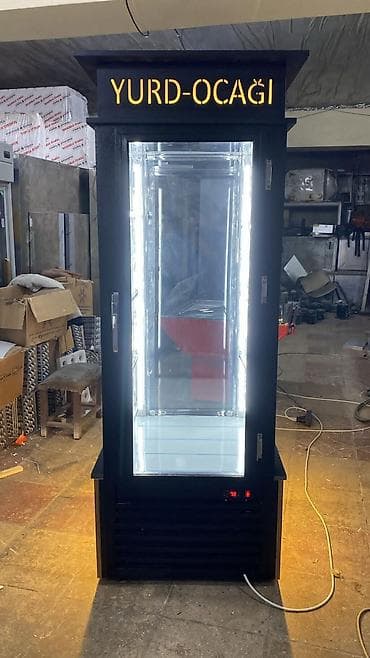 Moyka avadanlığı: Şüşə vitrinli soyuducu vitrin – “YURD-OCAĞI” işıqlı üst panel ilə - — 1