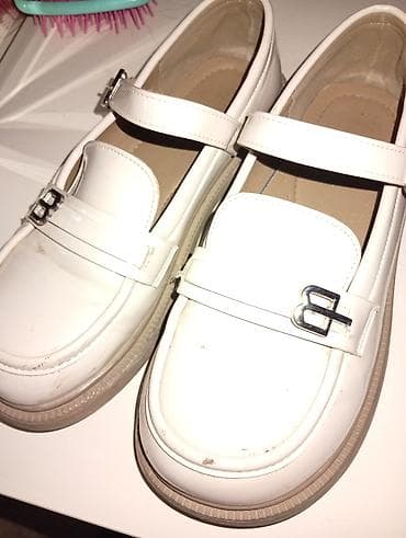 Мокасины и лоферы: Burberry, Размер: 35, цвет - Белый, Новый — 1