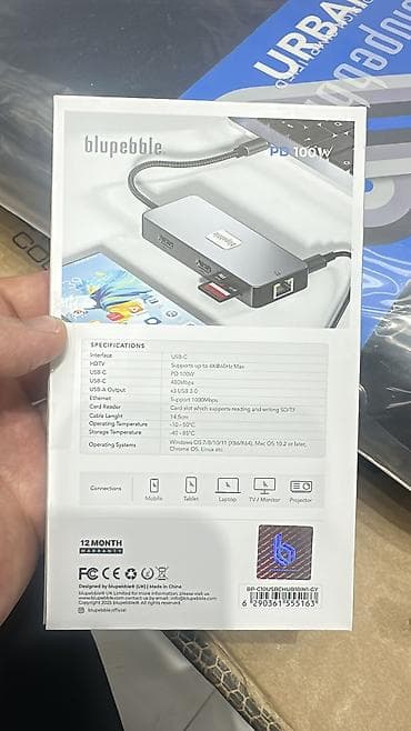 Mətbəx texnikası: BLUEEBLE C10 Multi Hub – 10‑u 1-də USB‑C genişləndirmə mərkəzi Əsas — 5