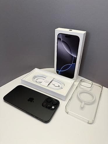 telefon vinilleri: IPhone 16 Pro, 128 GB, Qara, Face ID — 1
