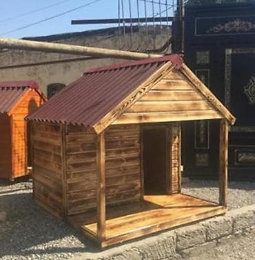 it ucun yataq: Taxta it evi və volyerlər - Material: keyfiyyətli taxta lövhələr — 3