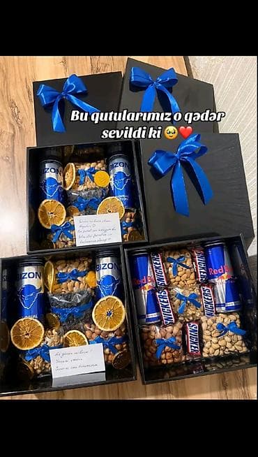 direl naboru: Bəylərə özəl Box Sifarişlə 
Şəkildə olan boxlar 35 AZN — 1