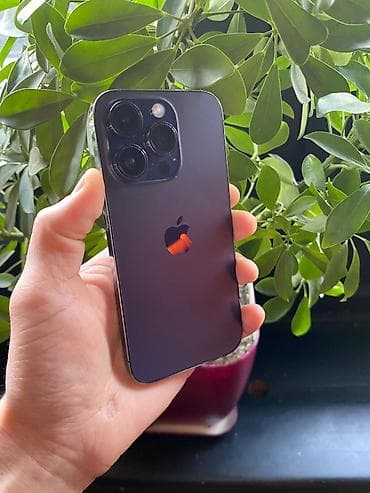 14 pro ikinci el: IPhone 14 Pro, 256 GB, Black Titanium, Simsiz şarj, Face ID — 1