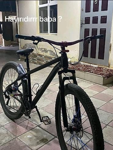Uşaq velosipedləri: MTB tipli dağ velosipedi - Rəng: mat qara gövdə, bənövşəyi enli — 1