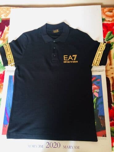 Костюмы: Мужское поло, Emporio Armani, M, цвет - Черный — 2