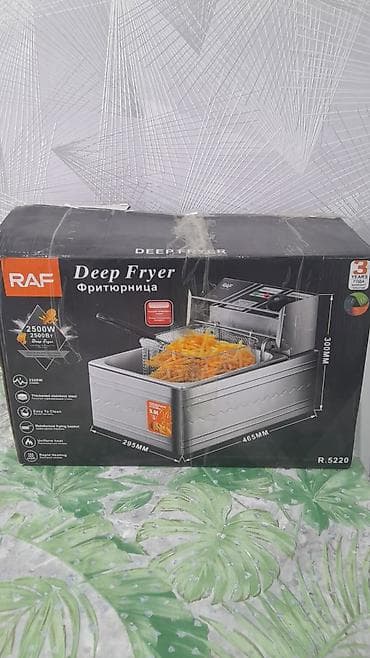 RAF Deep Fryer (R-5220) – elektrik fritür - Güc: 2500 W - Material